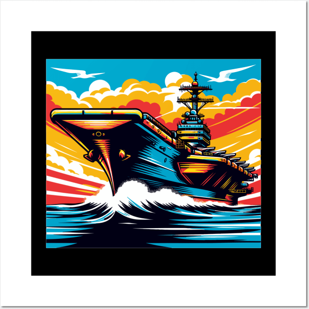 Aircraft carrier Wall Art by Vehicles-Art